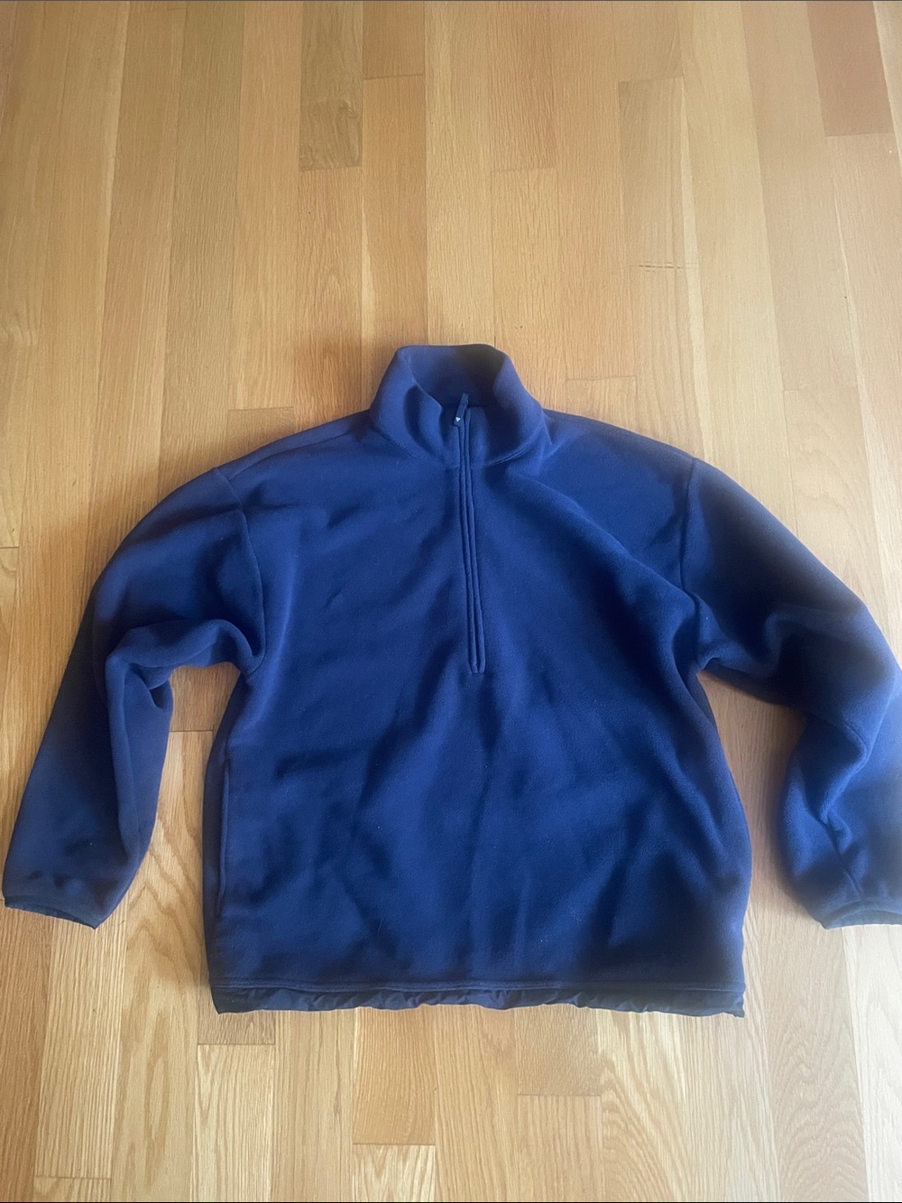 Aritzia Women’s Golden Navy Half-Zip Fleece Pullover